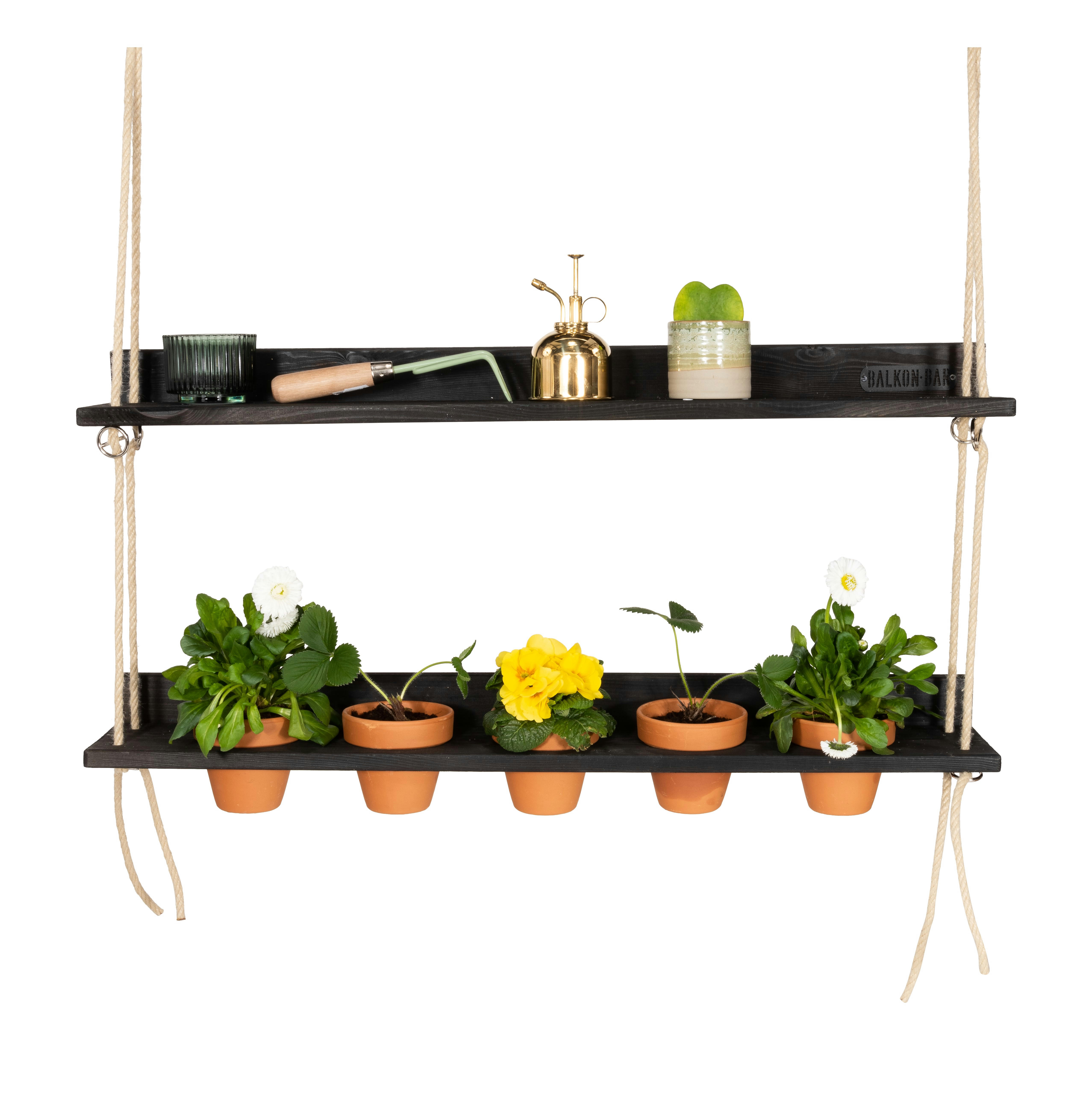 BALKONBAR - Jardin suspendu pour bar de balcon en pin  noir