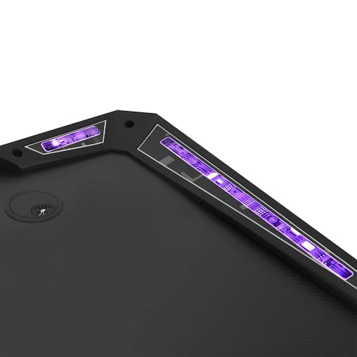 NNEVL Gaming Desk LED with Y Shape Black 90x60x75 cm