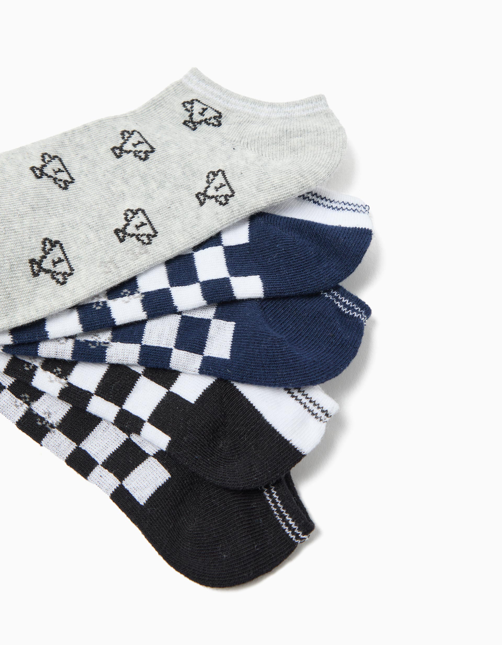 Pack 5 Pares de Meias, Menino, Multicor