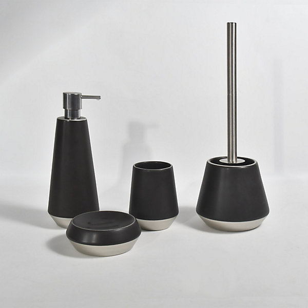 DISTRIBUTEUR DE SAVON JOSHUA SILVER/POMPE SHINY SI