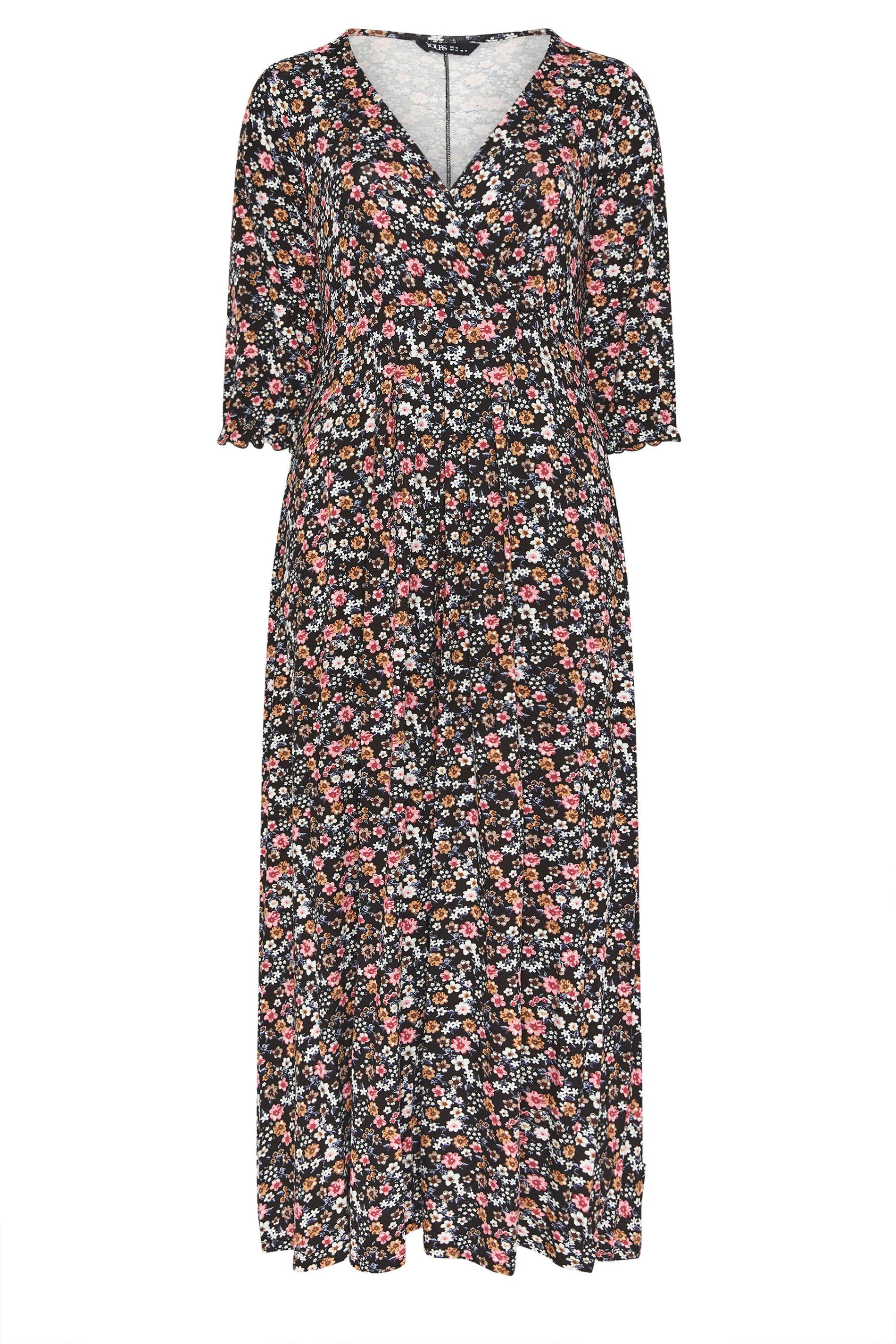 Yours Floral Maxi Wrap Dress