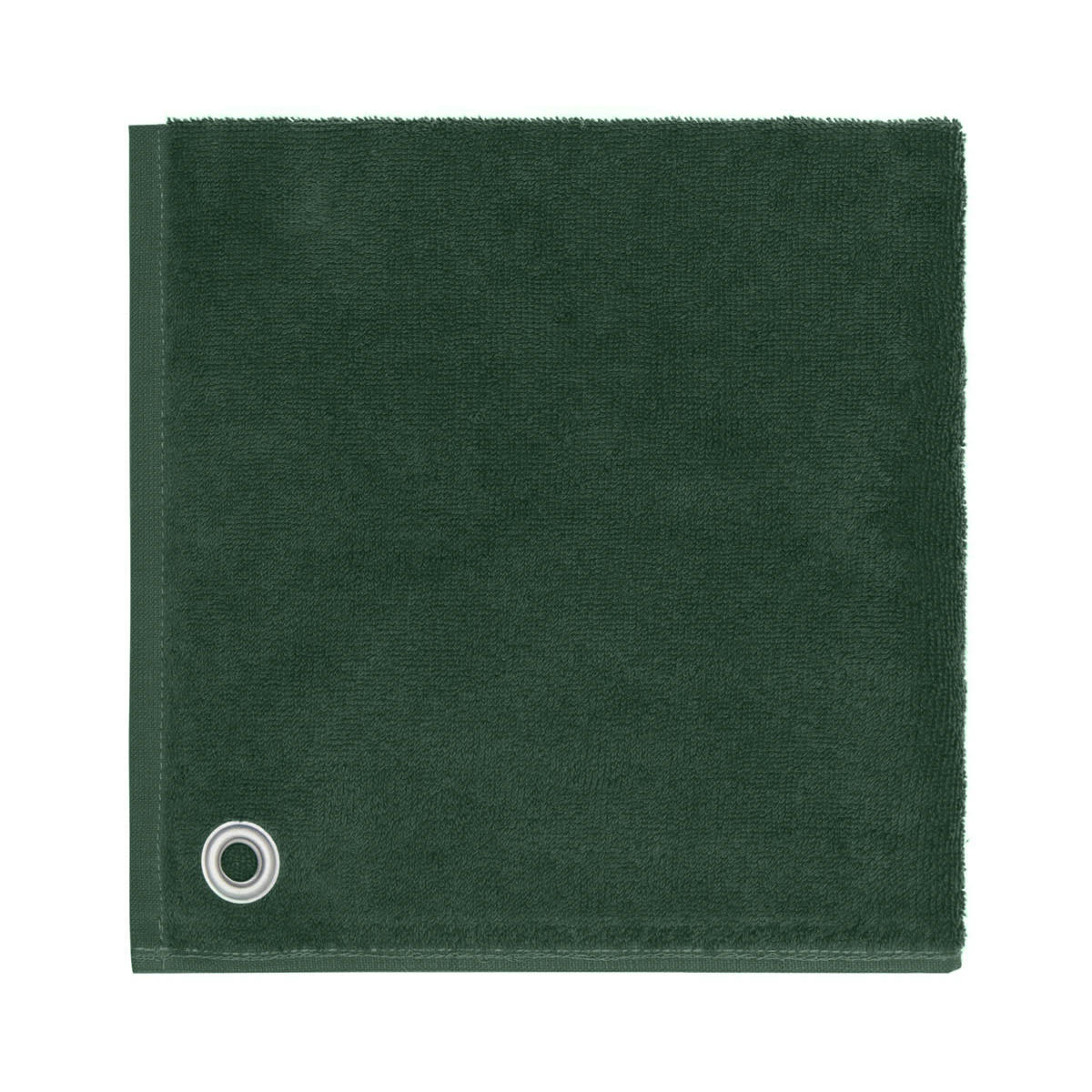 AMAIA - Lot de 3 torchons carrés avec œillet  eucalyptus 50x50 cm