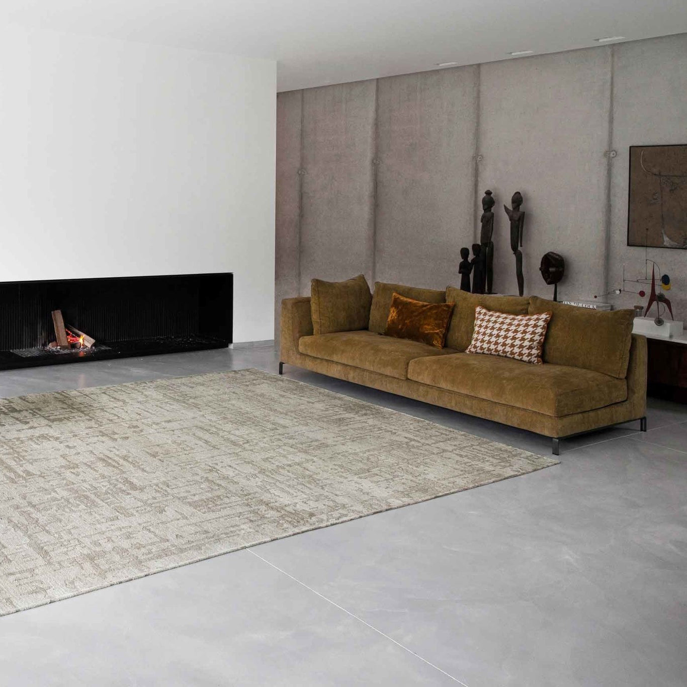 Louis de Poortere Structures Vloerkleed 170 x 240 cm - Dry Beige