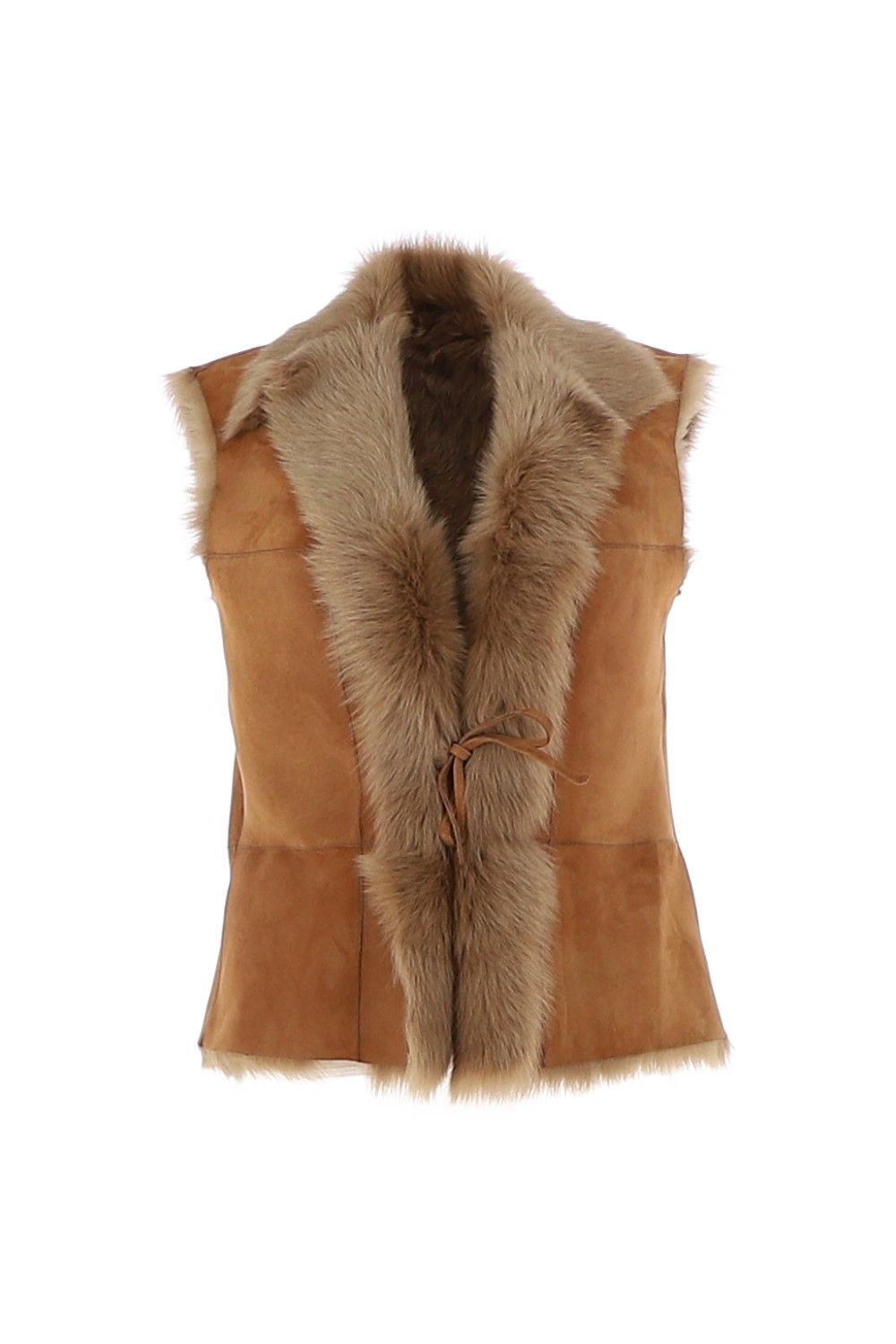 Ashwood Leather Kashmina' Reversible Toscana Real Sheepskin Suede Leather Gilet