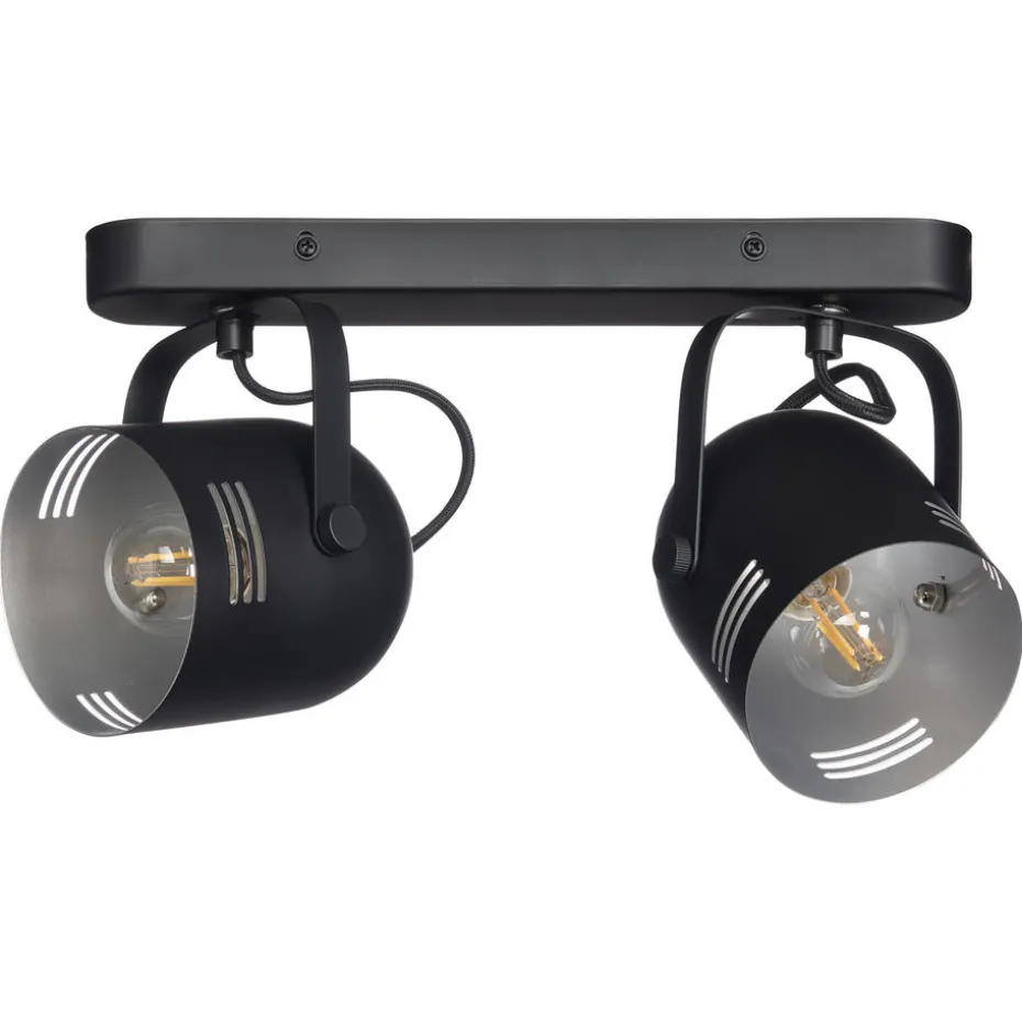 Kwantum Spots | Spot Secna Zwart – 2-Lichts