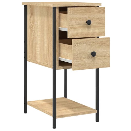 NNEVL Bedside Cabinet Sonoma Oak 32x42x70 cm Engineered Wood