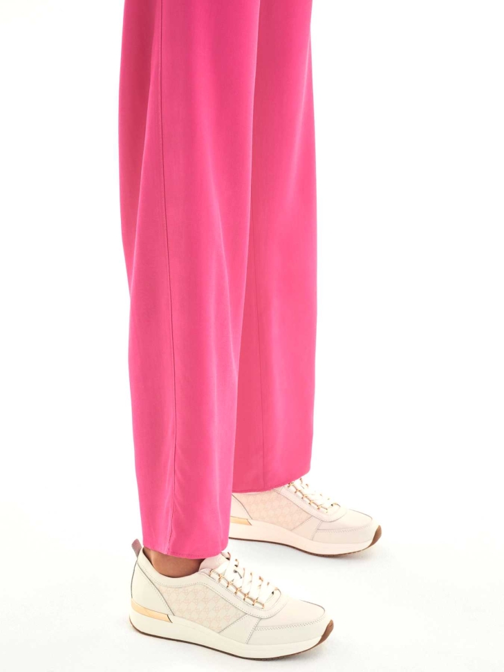 Ladies’ white and beige sneakers