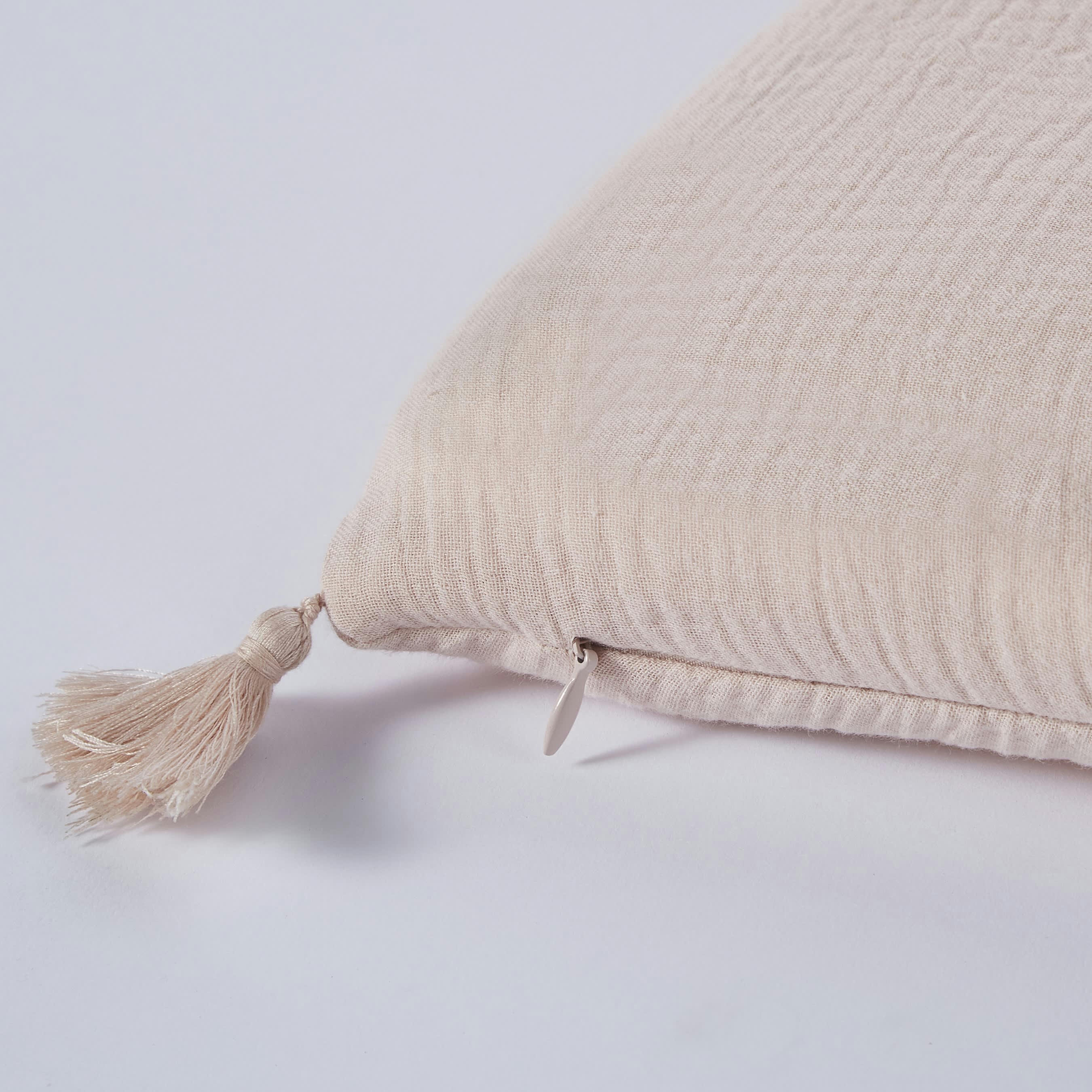 - Housse de matelas de sol en gaze de coton bio rose 60x120