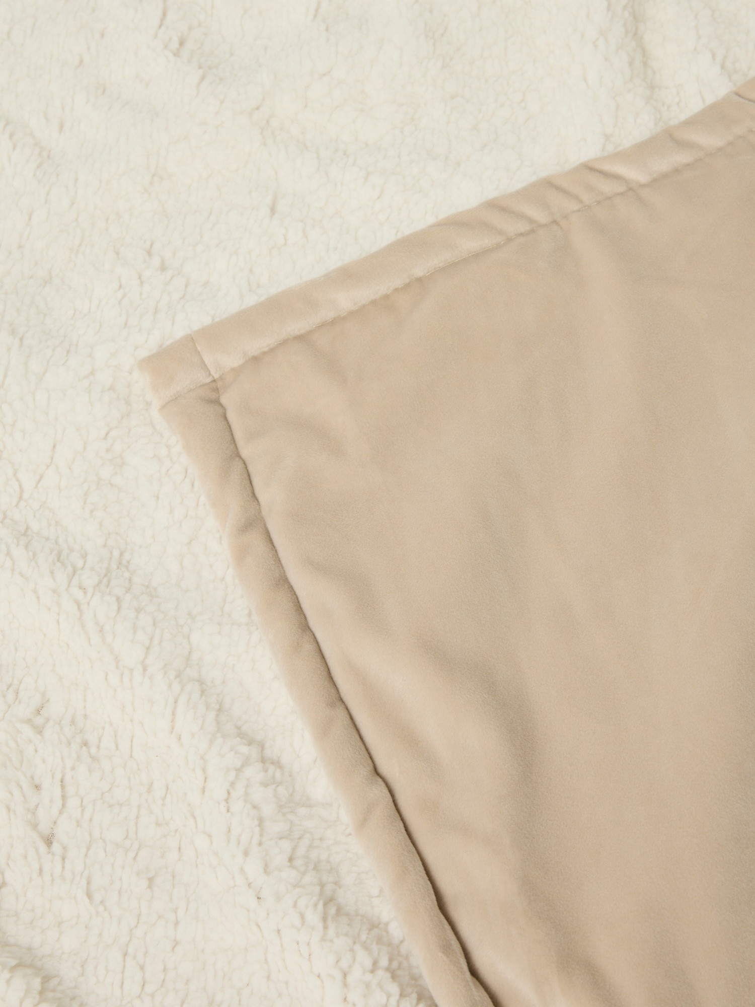 Plaid velluto e sherpa