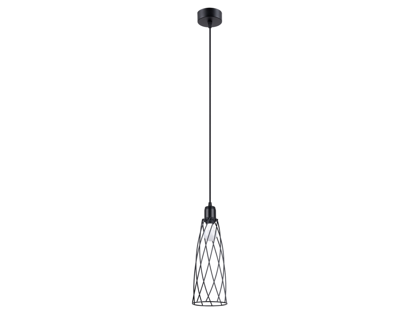 Lampa wisząca Suba stalowa czarna