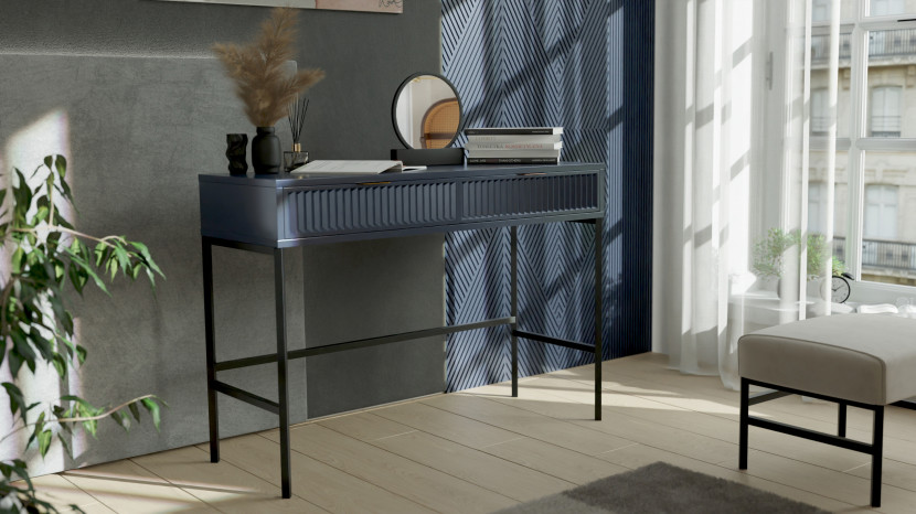 Toaletka WAVE 110 cm z szufladami - indigo