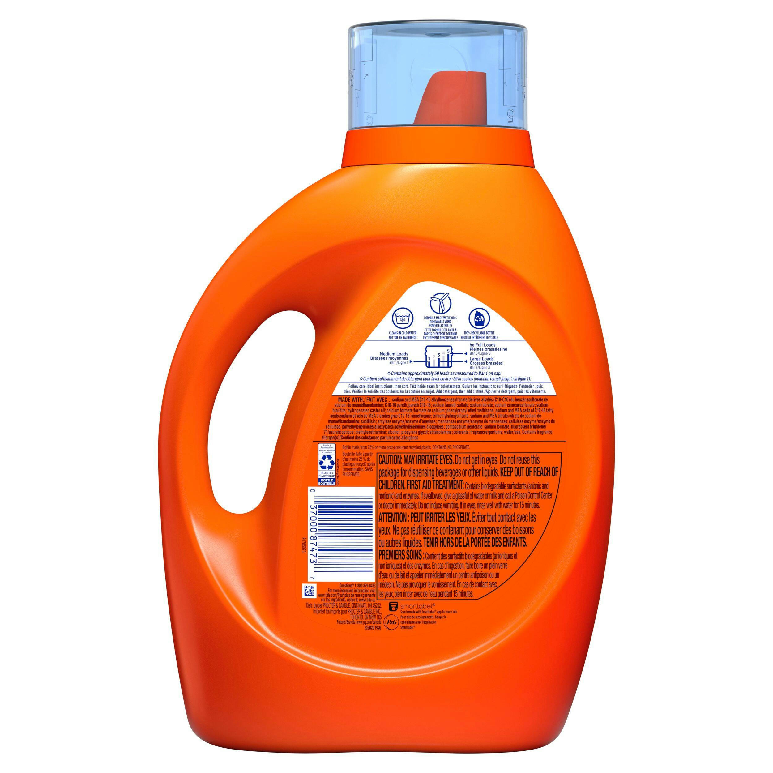 Tide Liquid Laundry Detergent with a Touch of Downy, April Fresh, 59 loads, 92 fl oz