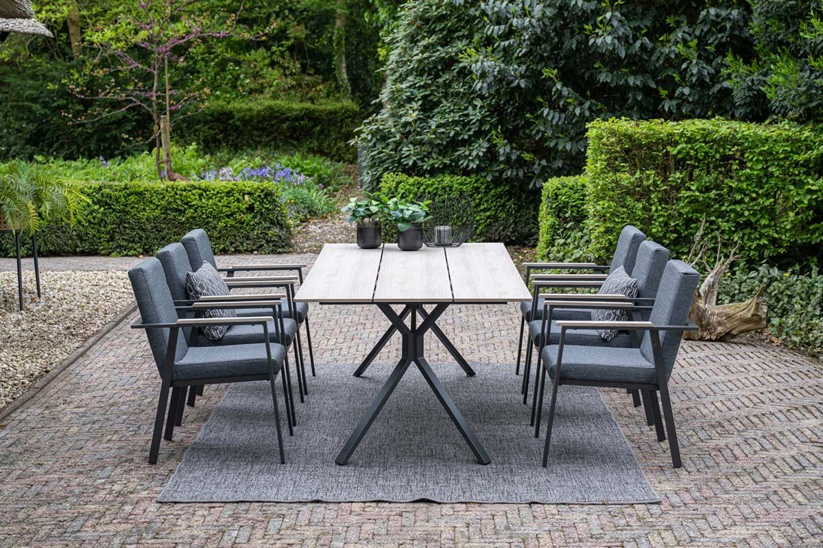 Garden Impressions tuinstoel Angela antraciet