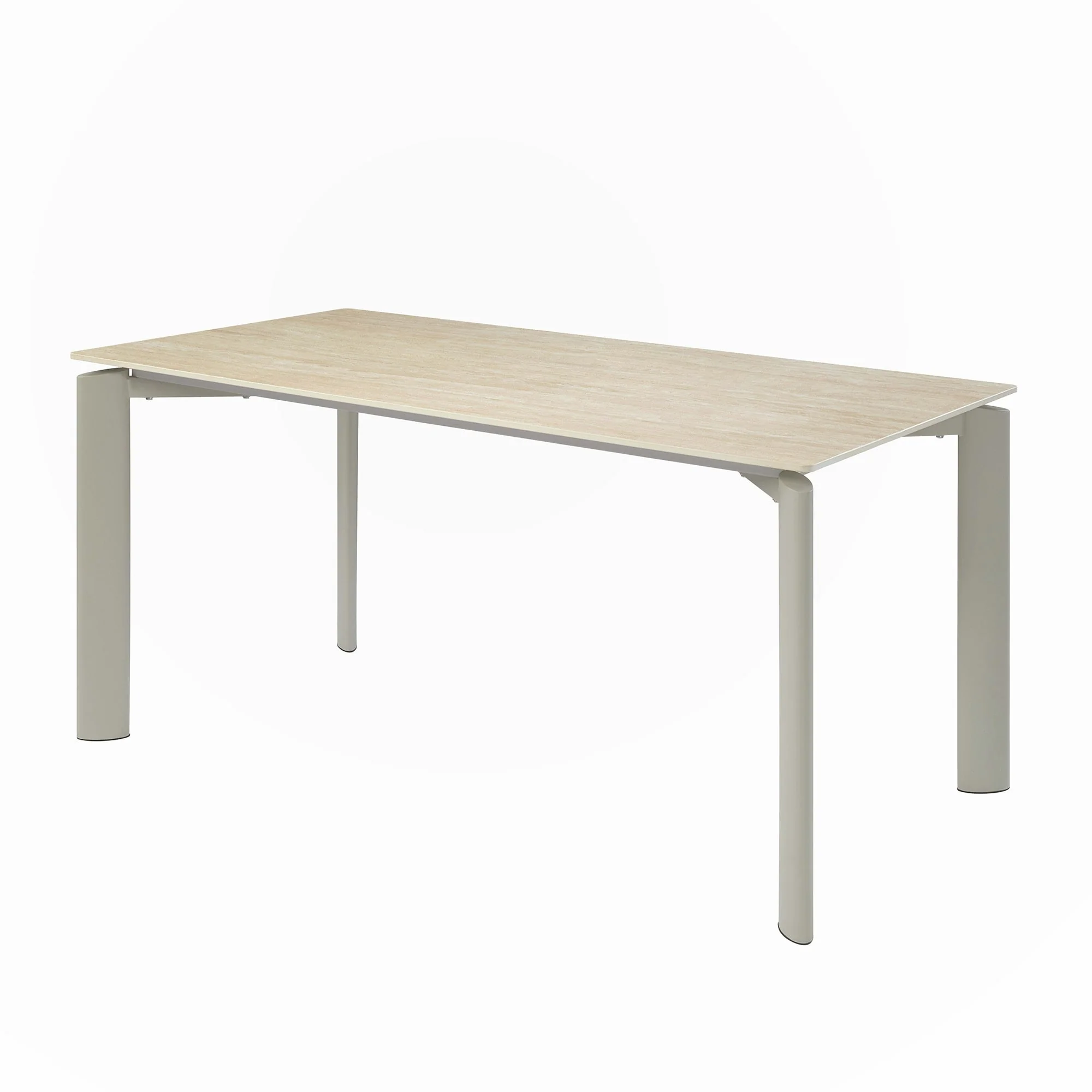 Light Gray Finish Dining Table
