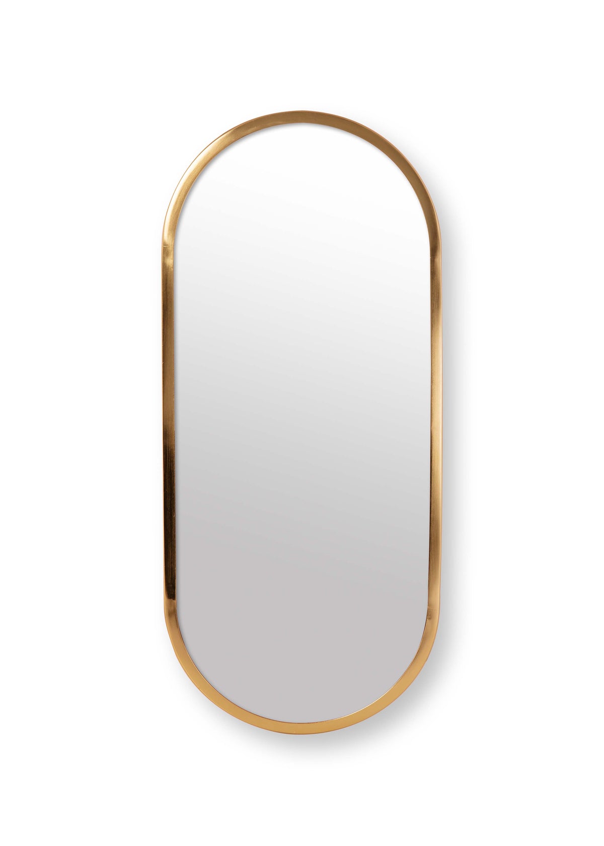 vtwonen Ovale Spiegel - Wandspiegel Ovaal - Woonaccessoires - Wanddecoratie - Goud - 50x20cm