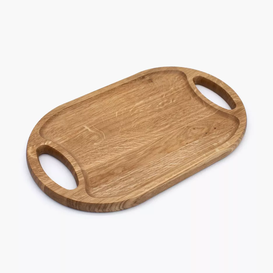 Taca do serwowania DUKA EK 40x24 cm drewniana dębowa