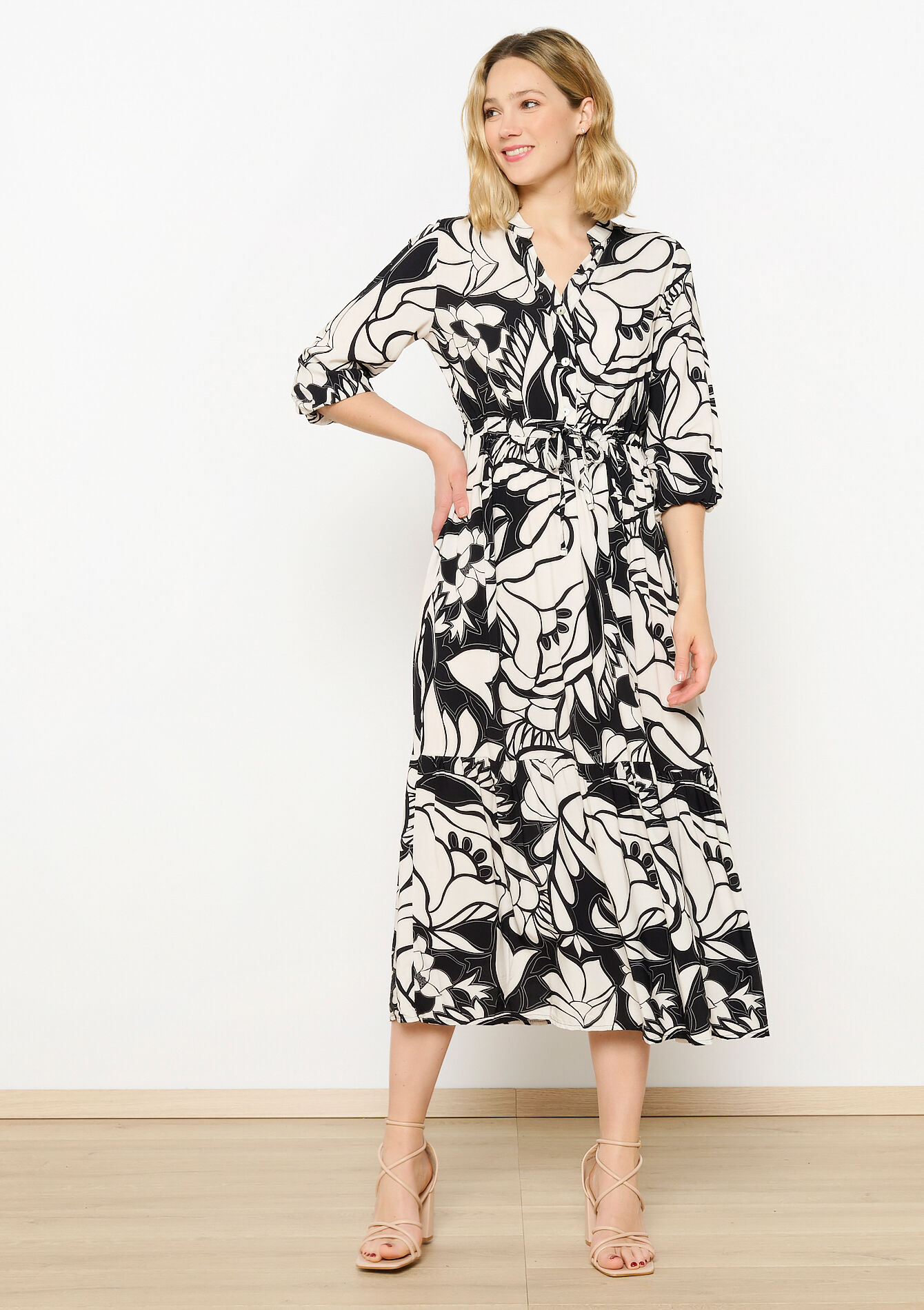 Maxi-jurk met bloemenprint