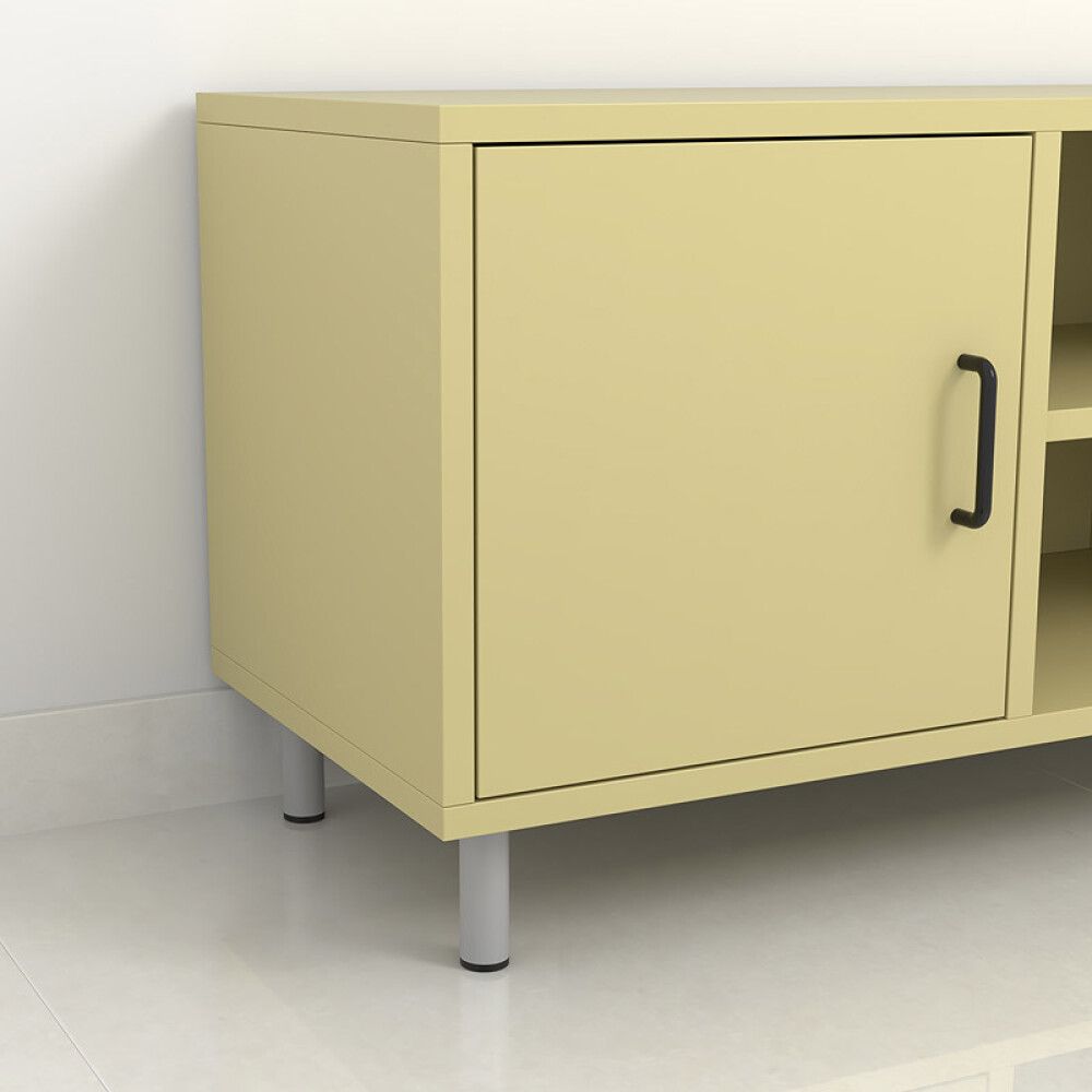 MØBELBEN REI STÅL Ø30X100MM MATT KROM