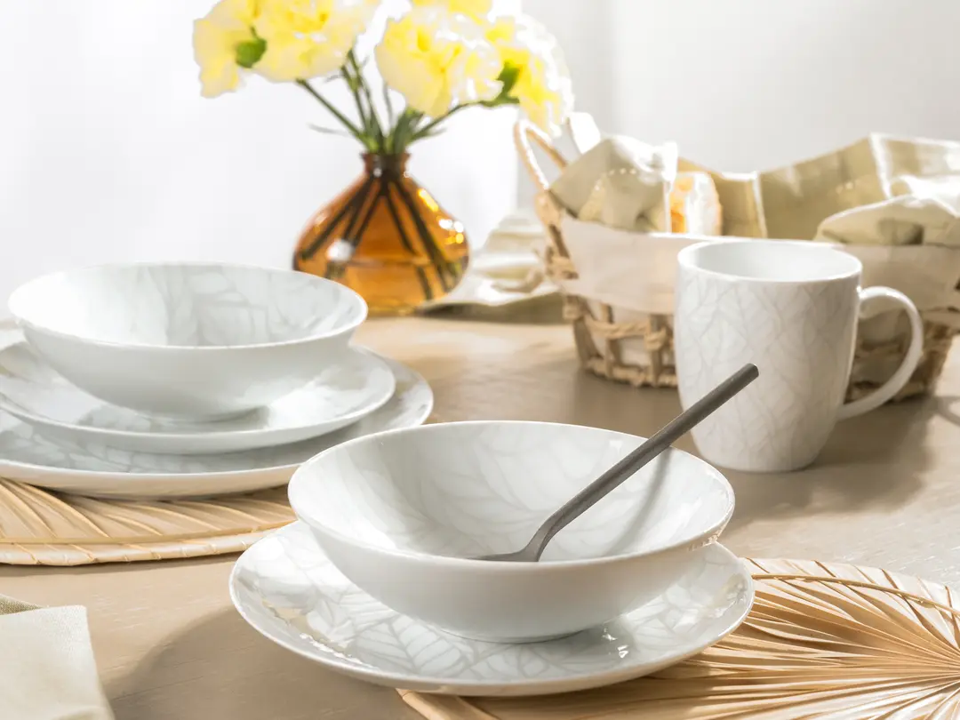 Geschirrset 16-teilig Home Blätter