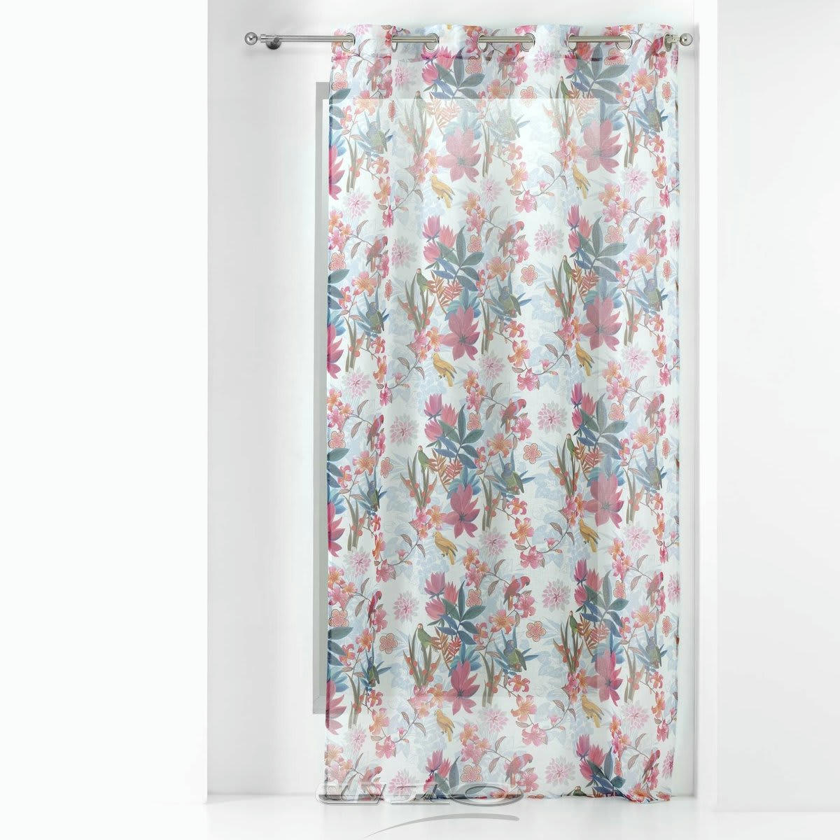EXOTIC PARADISE - Voilage sablé polyester blanc 240x140cm
