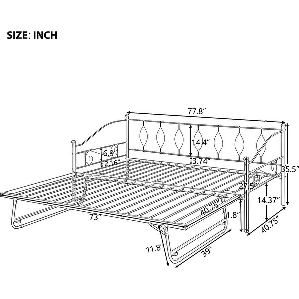 Metal Triple Bunk Bed with Ladder and Guardrails