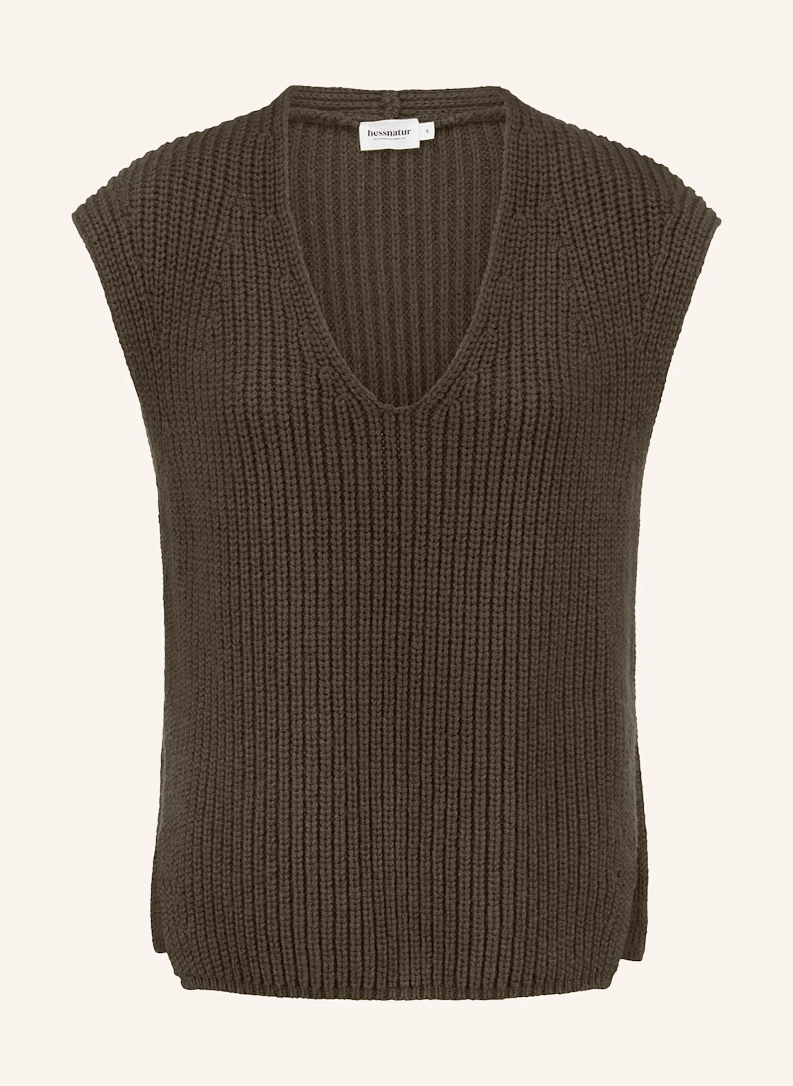 hessnatur hessnatur Strick Pullover Relaxed aus Wolle mit Bio-Baumwolle
