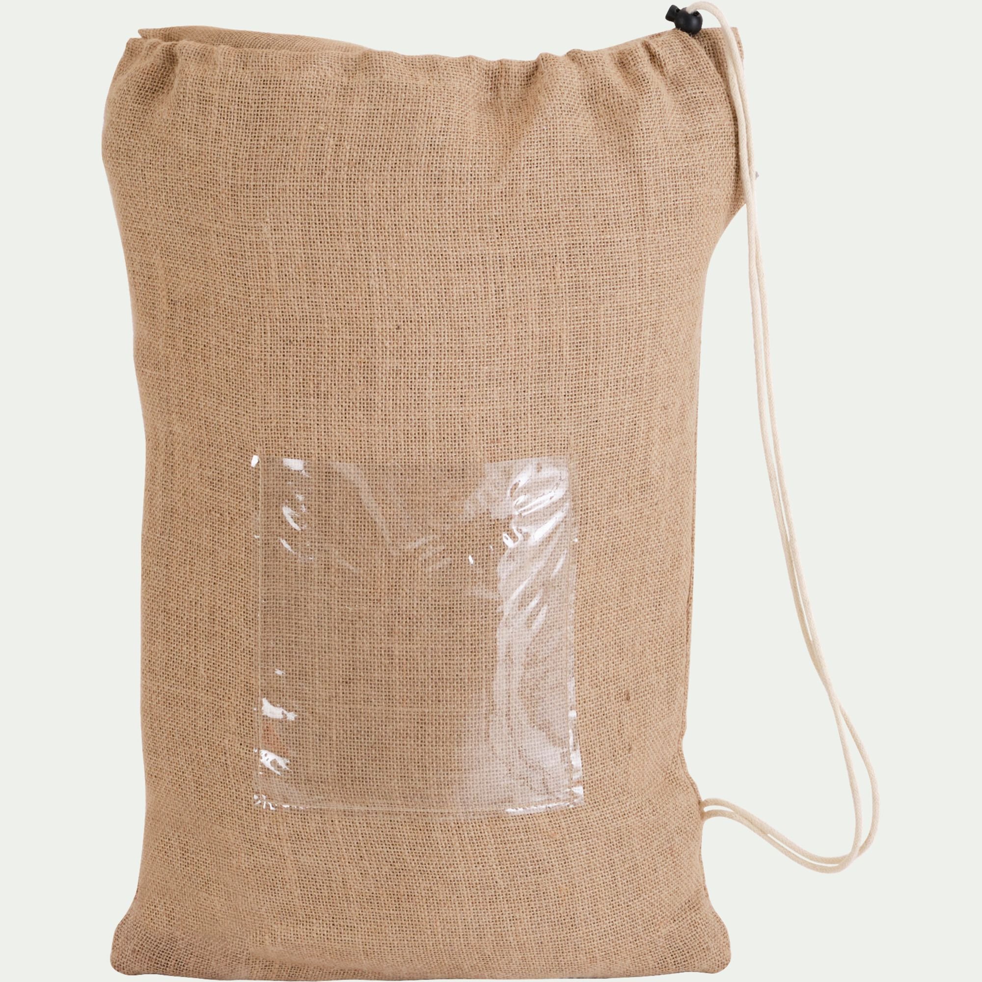 JUTA - Voile d'ombrage carré en jute 3m - naturel