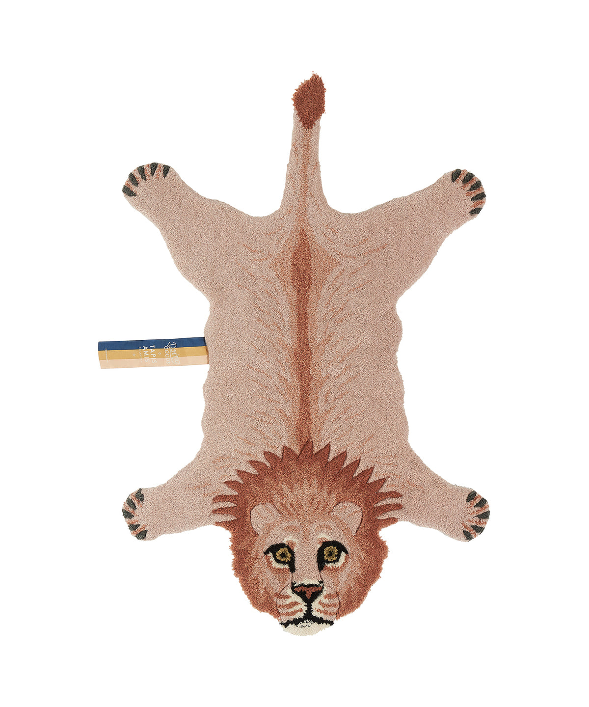 Doing Goods Pinky Leeuw Vloerkleed - Klein 100 x 65 x 2 cm - 100% wol