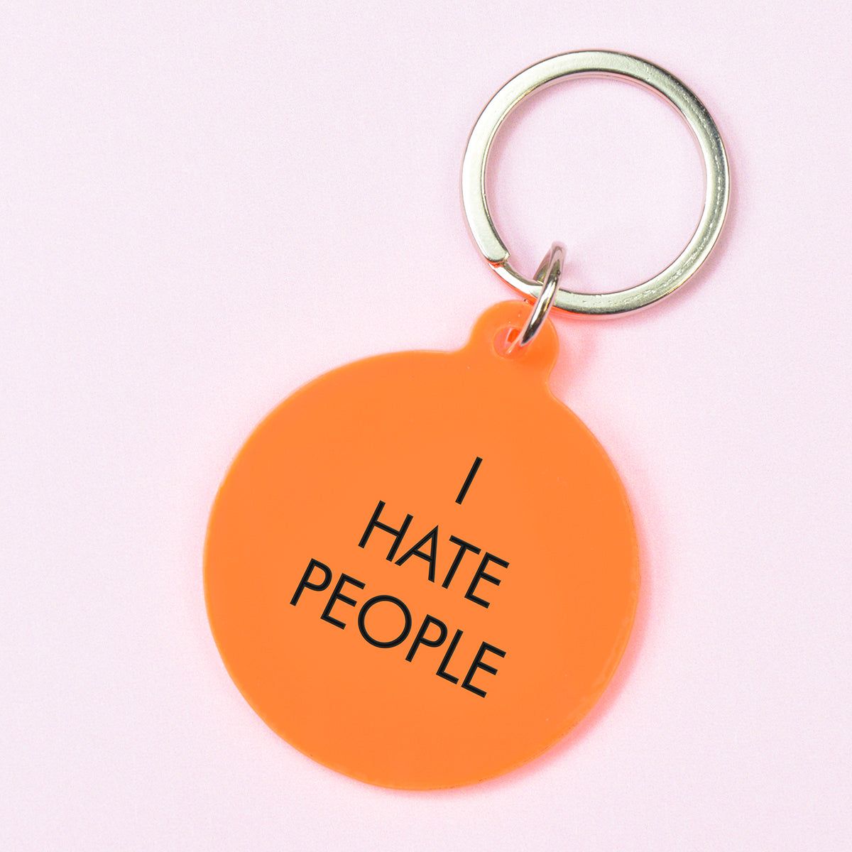 Flamingo Candles I Hate People Keyring