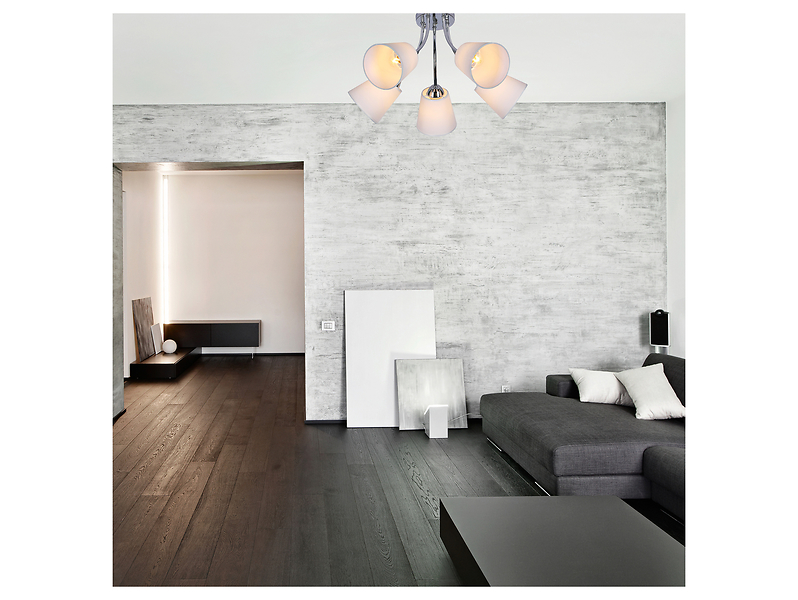 Lampa sufitowa Camila 5-punktowa stalowa srebrna