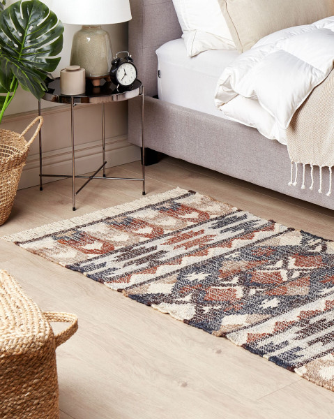 Dywan z juty pleciony 80x150 cm wielokolorowy