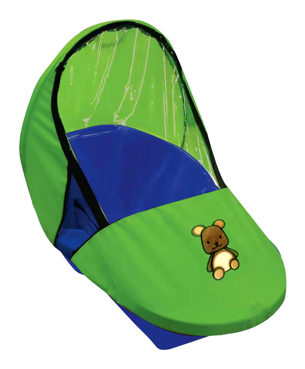 Peanut Baby & Toddler Winter Snow Sled/Toboggan with Weather Shield Canopy Cover & Tow Rope