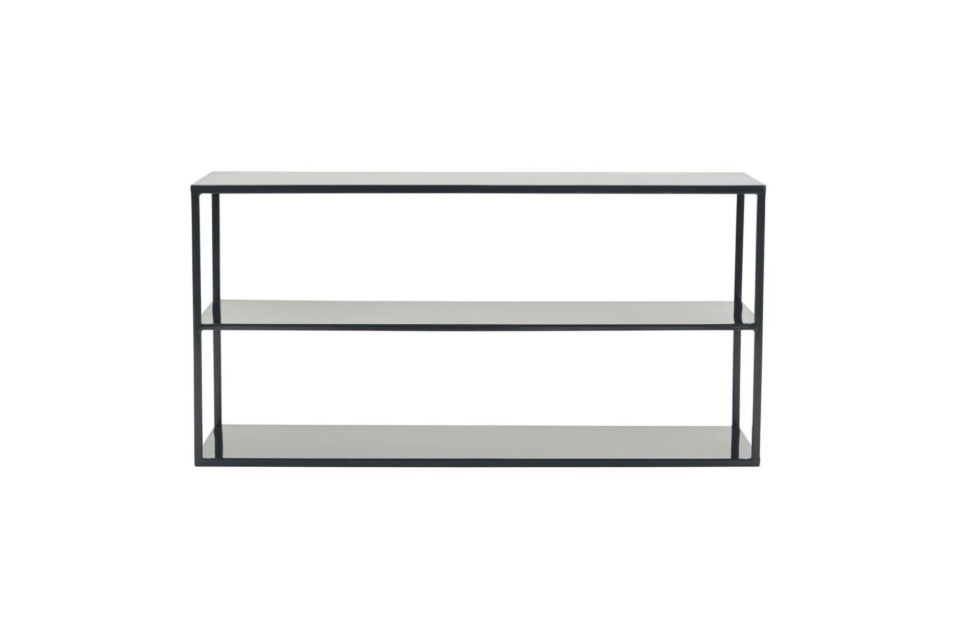 MODEL - Étagère basse en métal noir