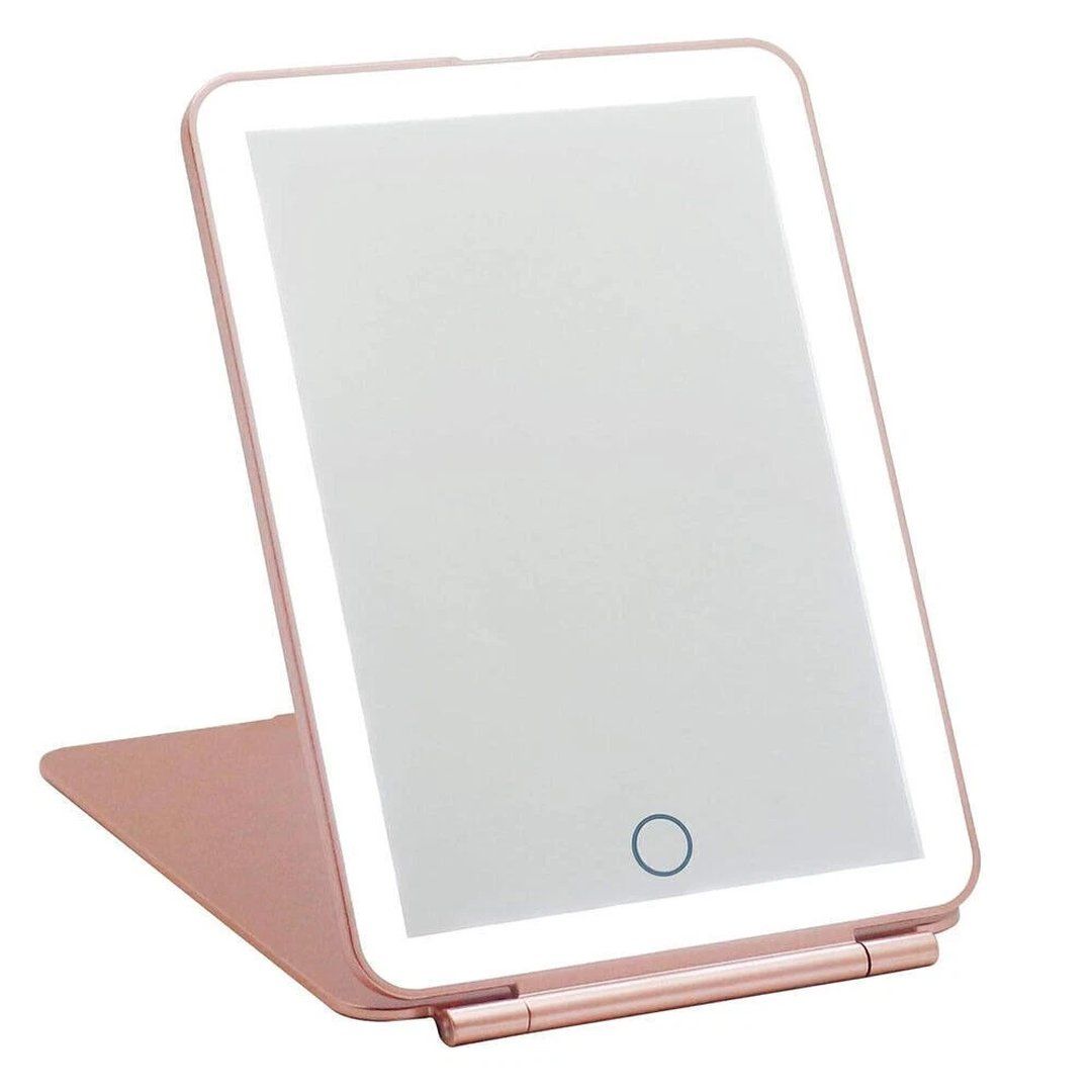 SPETLEK LED Travel Makeup Mirror 3 Color Light Pink