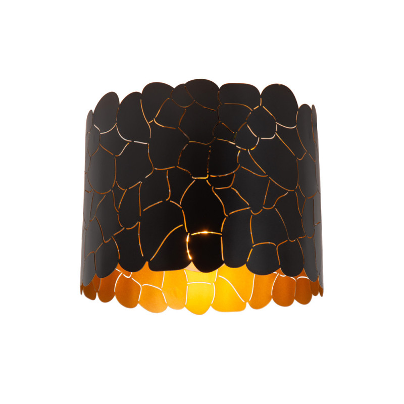 Plafonnier Almelo noir Ø 25,5 cm E27 40 W LUCIDE