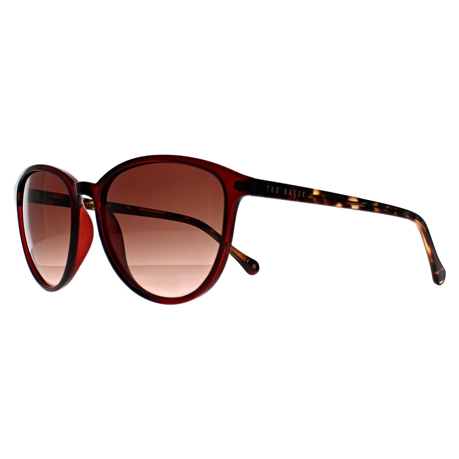 Ted Baker Cat Eye Burgundy Brown Gradient TB1442 Tierney