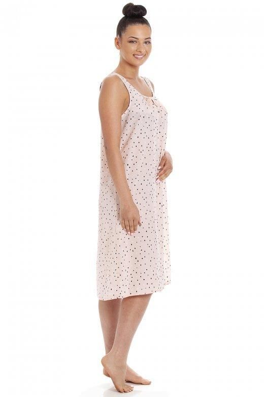 Camille Lightweight Pastel Knee Length Chiffon Chemise