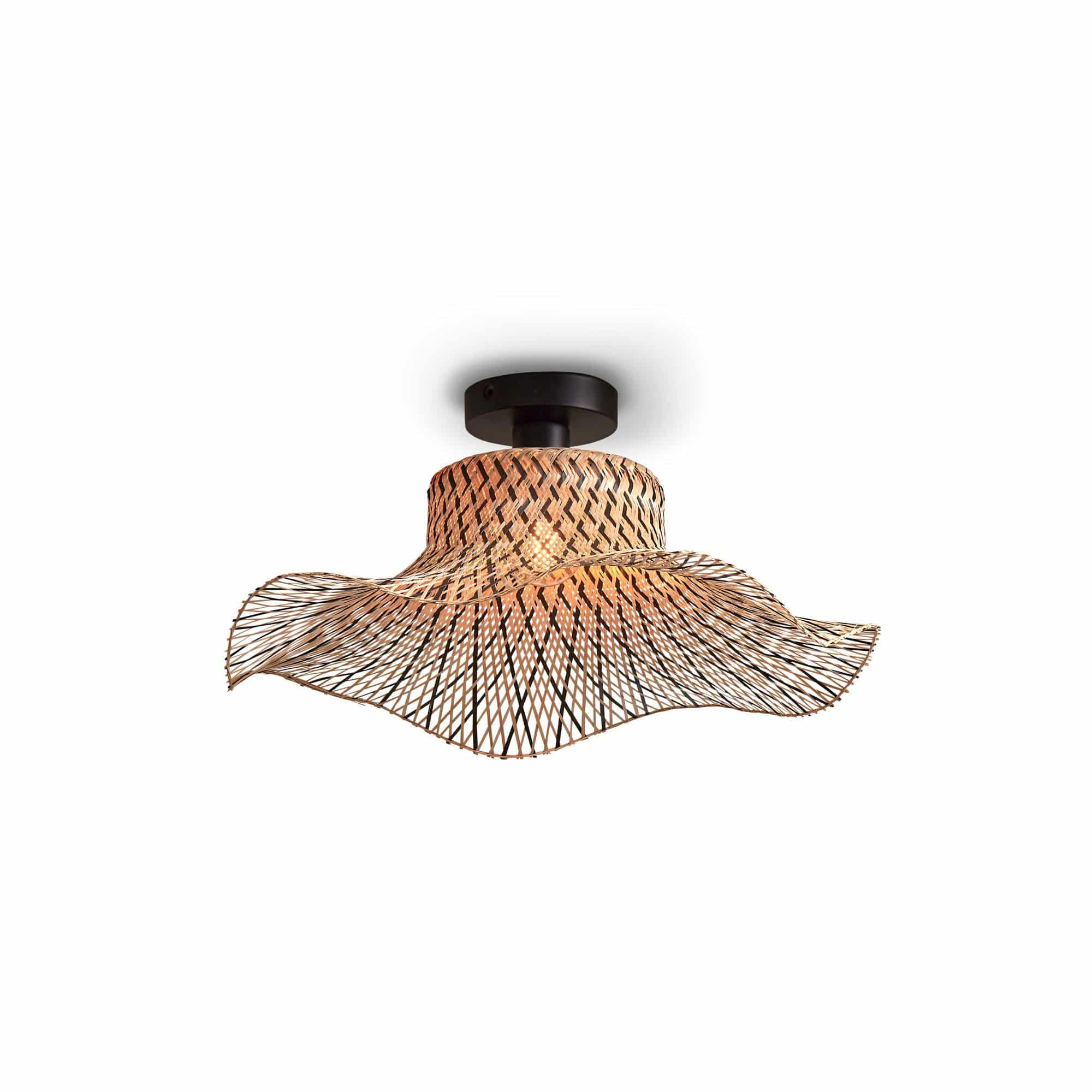 GOOD&MOJO plafonnière Ibiza - bruin - Ø50cm
