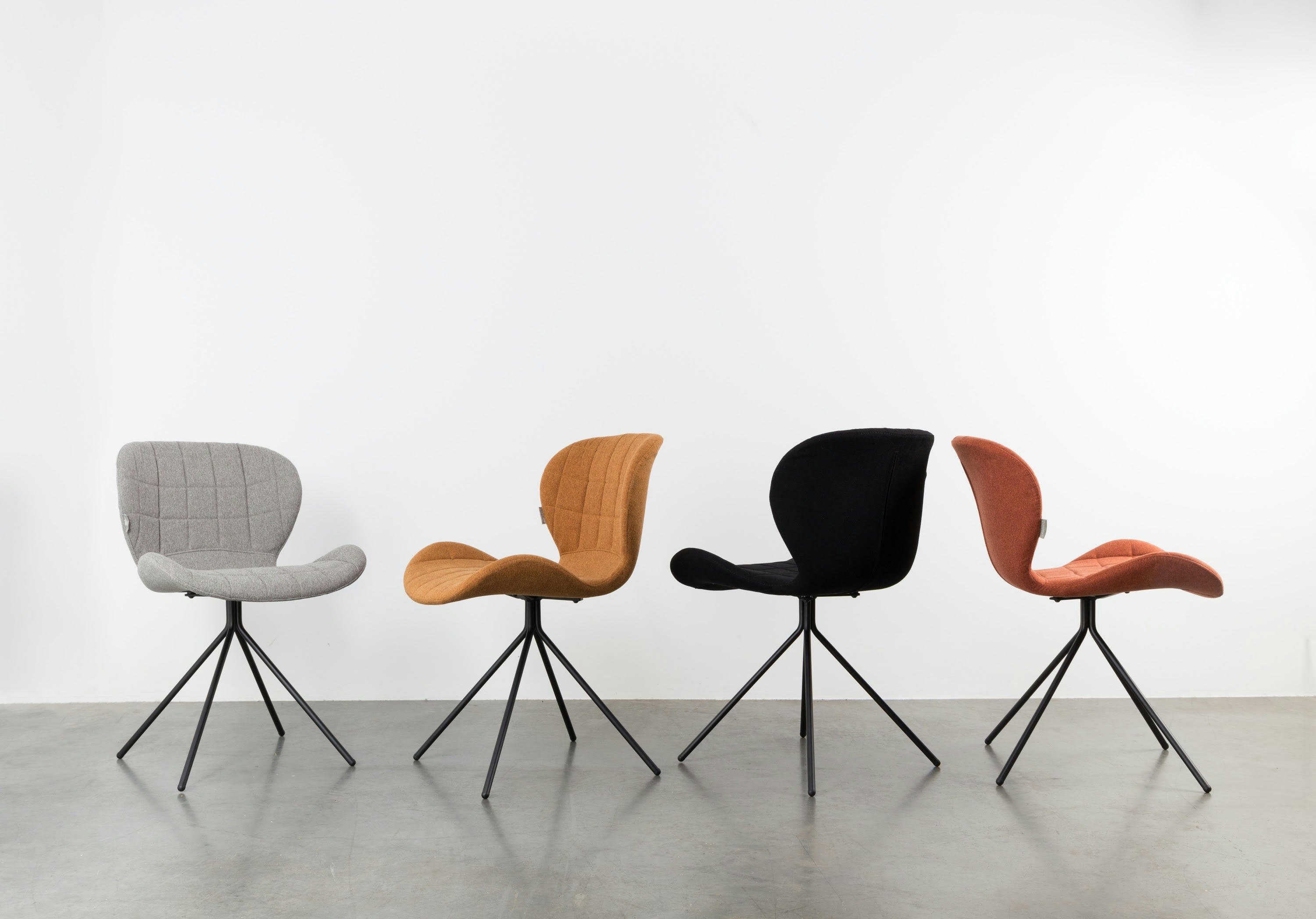 OMG - Chaise en tissu noir