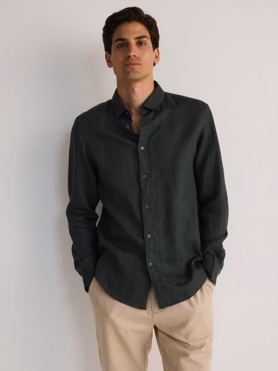 Regular Fit Linen Shirt