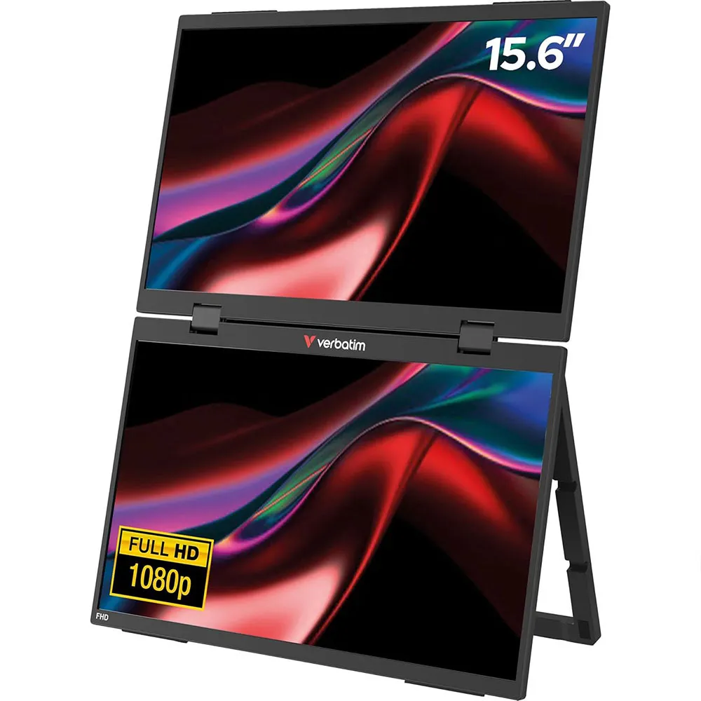 Verbatim Essential Dual 15.6´´ Full HD IPS LED Portable Monitor