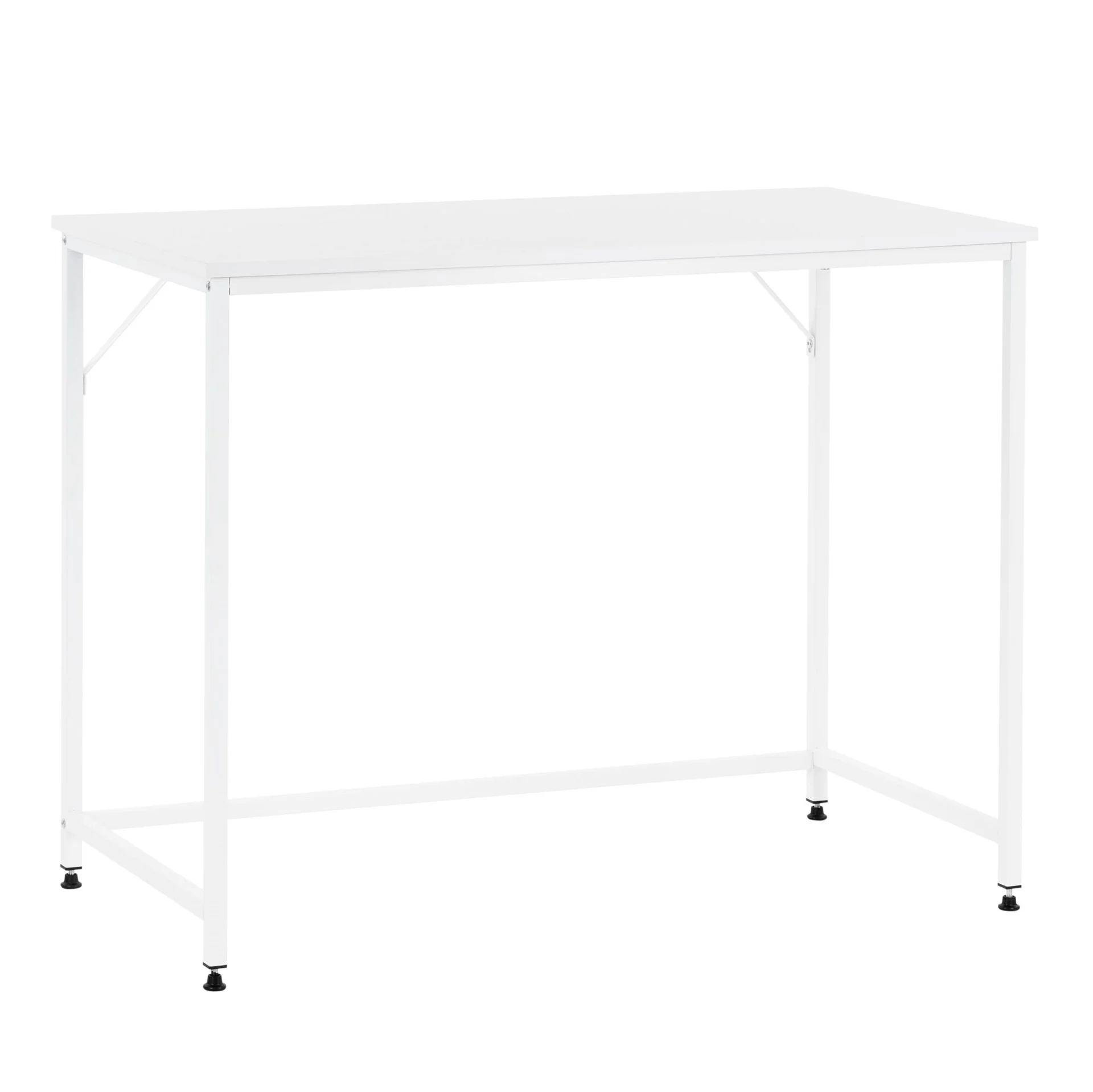 Biurko loft 100x50x76 cm industrialne, stolik komputerowy nowoczesny biały