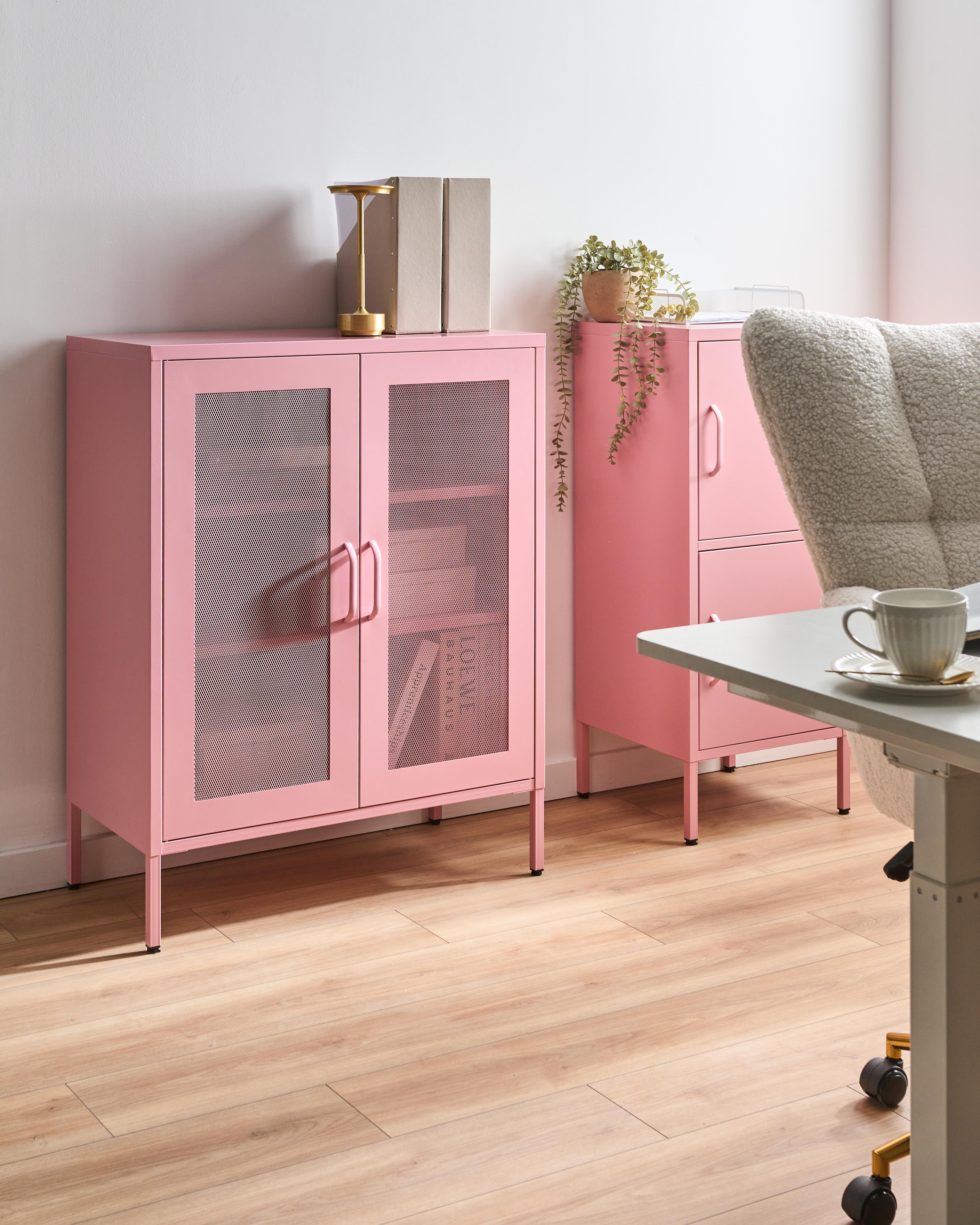 Cabinet WAKATIPU Metal Pink