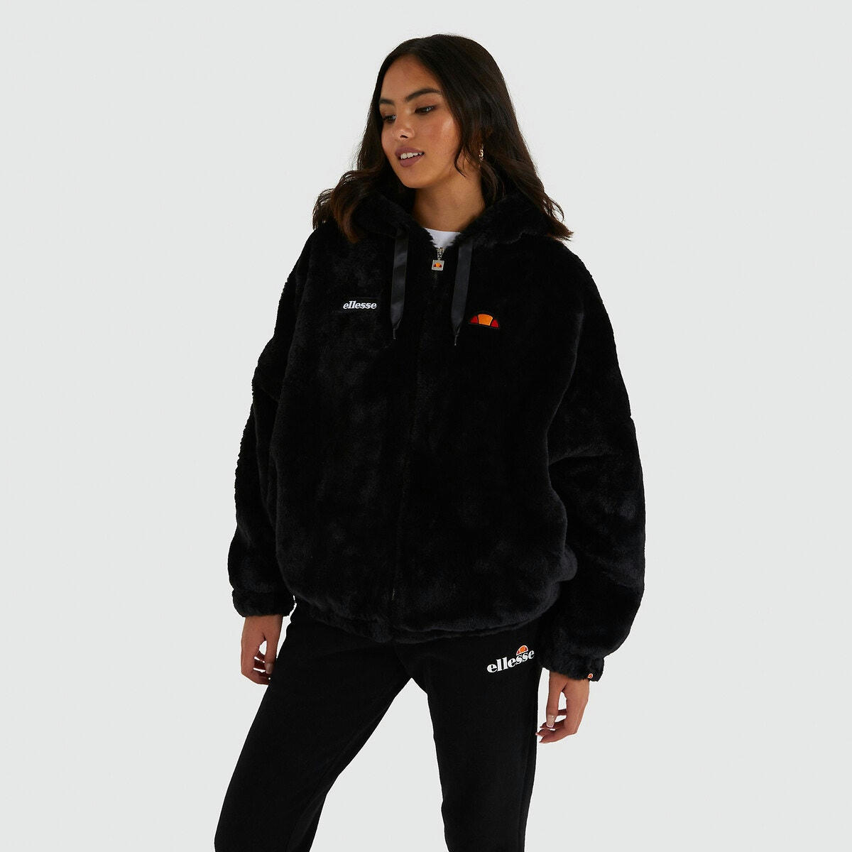 Veste à capuche imitation fourrure Giovanna