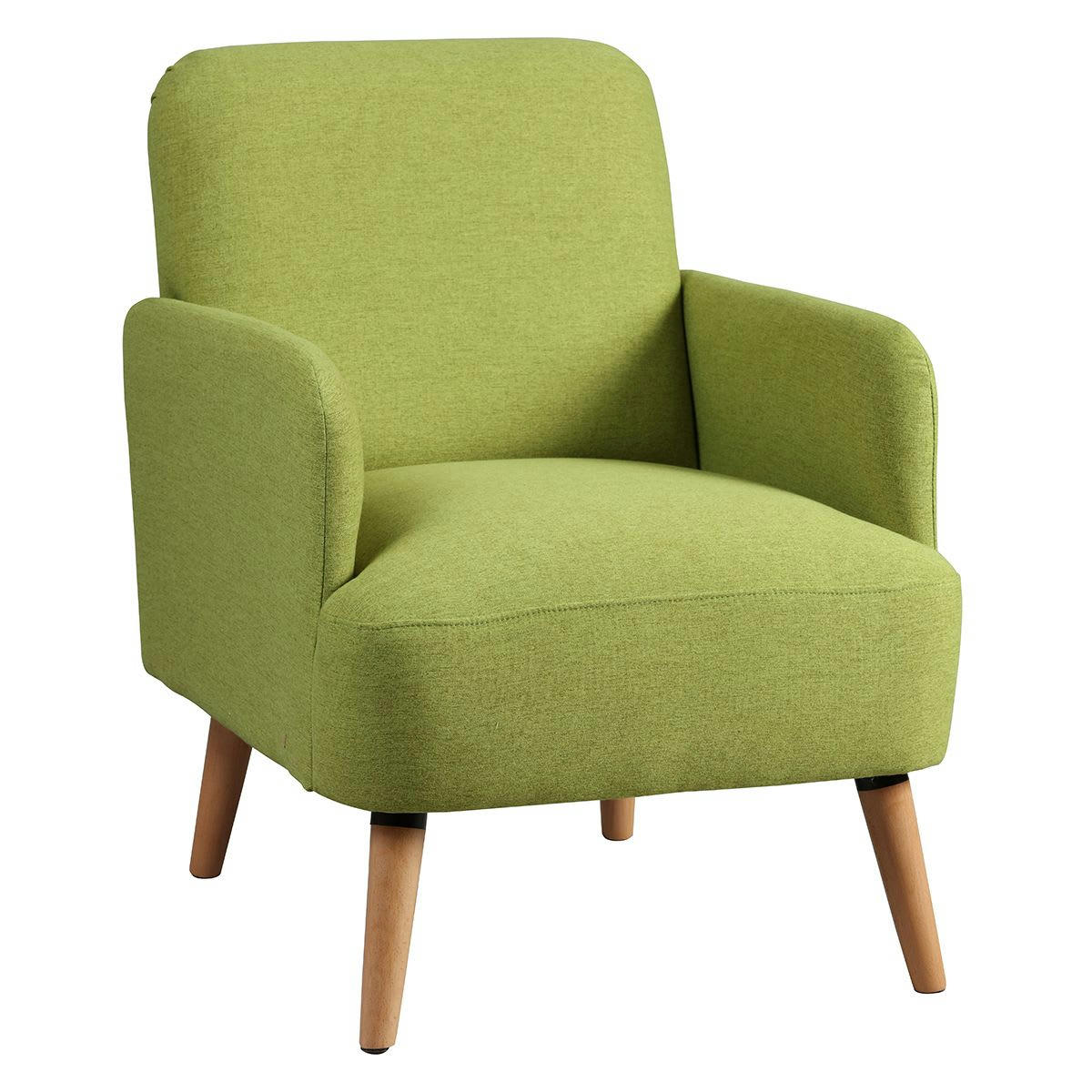 TEODORE - Fauteuil  rembourré tissu vert