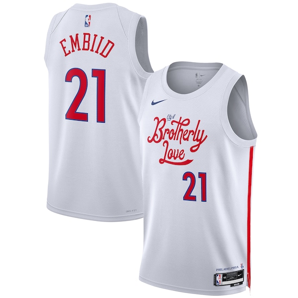 Joel Embiid Philadelphia 76ers Nike Unisex 2022/23 Swingman Jersey - City Edition - White
