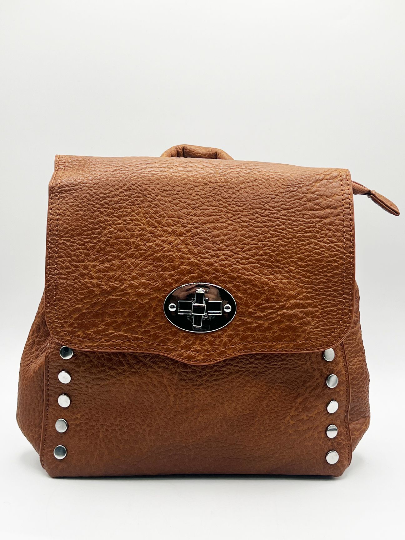 SVNX Square Faux Leather Backpack