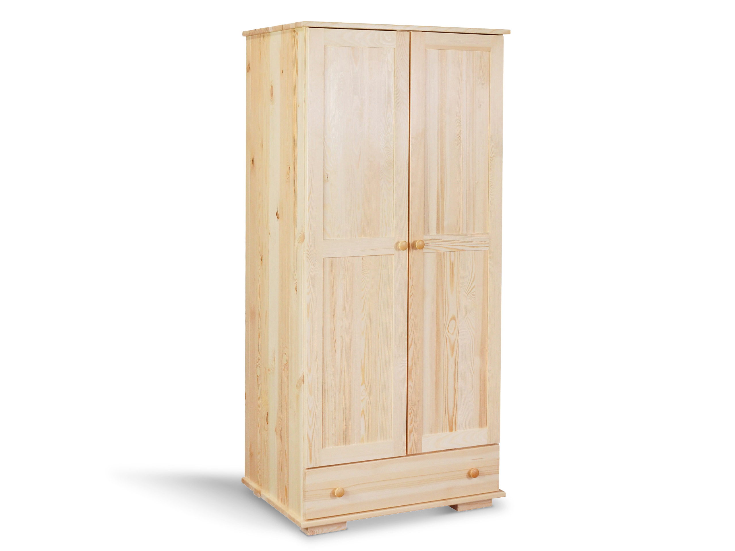 Szafa drewniana z drążkiem 80 MODERN, kolor sosnowy