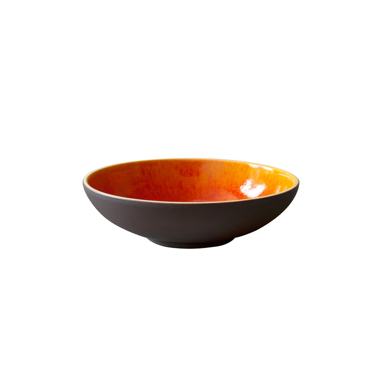 assiette creuse orange