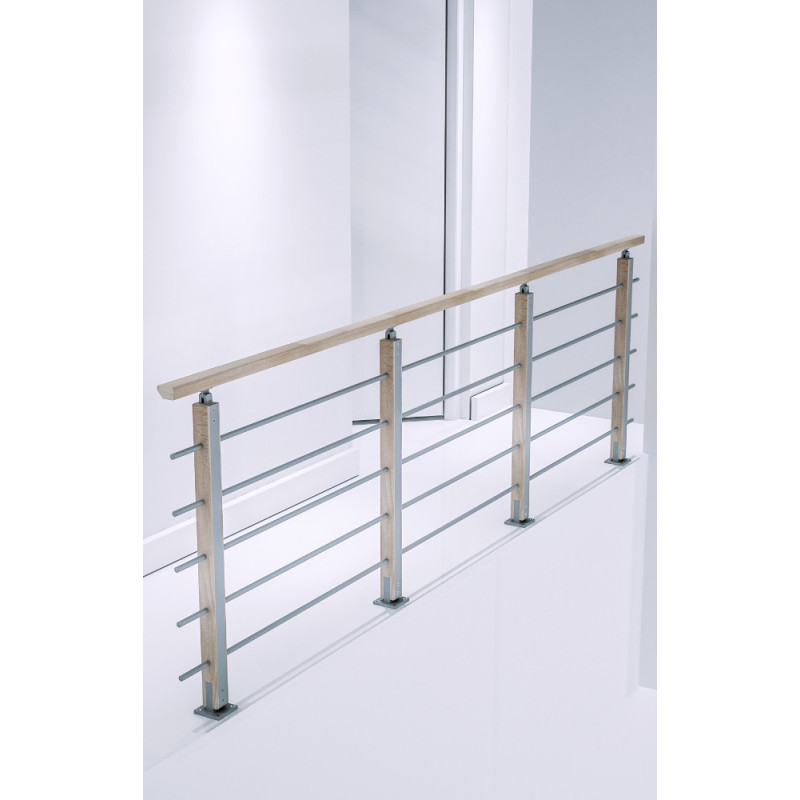 Kit garde-corps type H pour escalier Bretagne 320 cm SOGEM